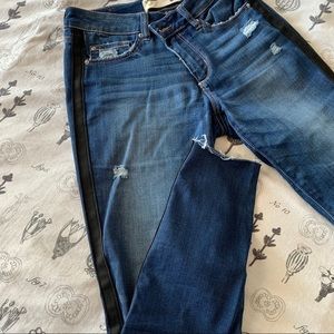 Garage Tuxedo Jeans with Ripped Detail